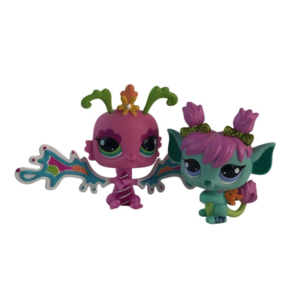 Littlest‎ Pet Shop LPS #2795 Soaring Skies Dragonfly #2610 Tulip Fairy Figures